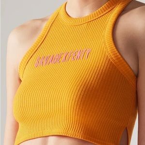 🆕 Savage X Fenty Orange Heavy Ribbed Cropped Tank - Size: S